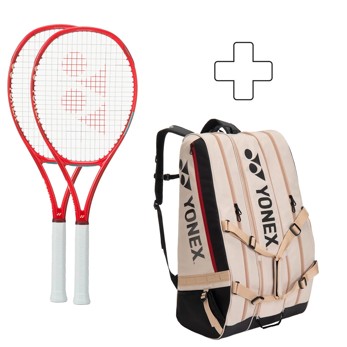 Yonex 2x VCORE 98 (2026) plus Schlägertasche Yonex 2x VCORE 98 (2026) plus Schlägertasche