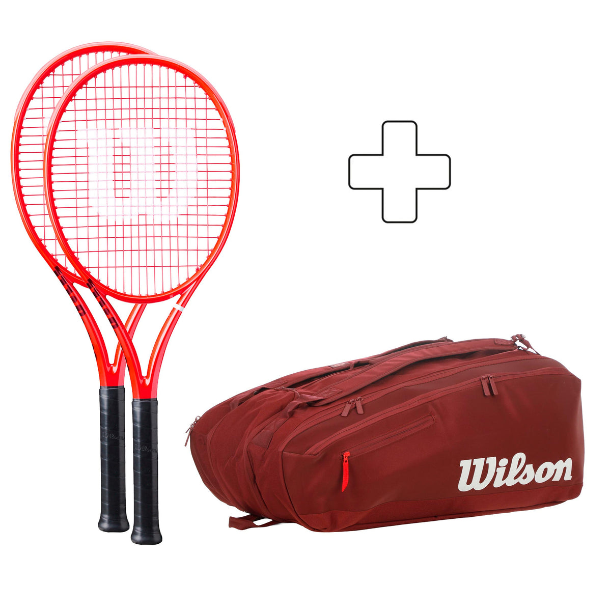 Wilson 2x Defyer 100 V1 plus Schlägertasche Wilson 2x Defyer 100 V1 plus Schlägertasche
