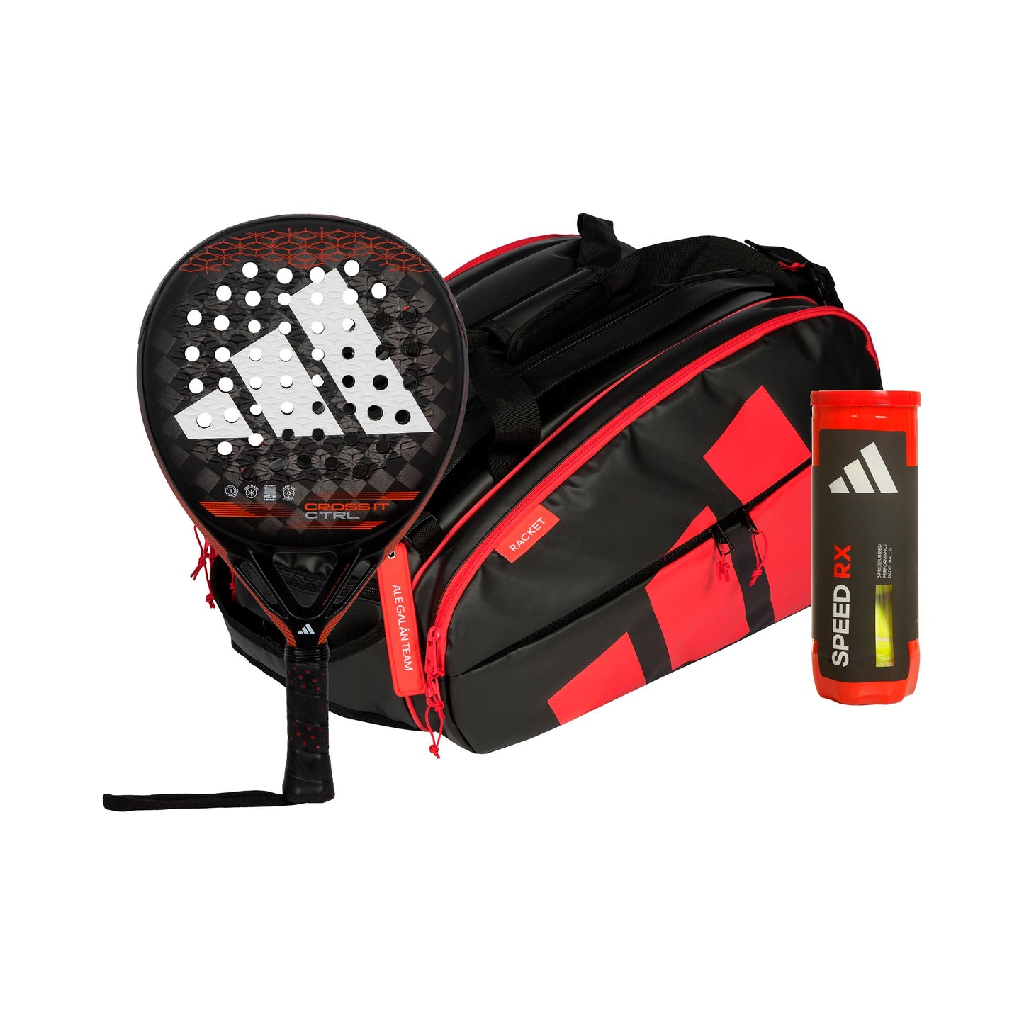 adidas Cross It Ctrl plus Schlägertasche, plus Balldose adidas Cross It Ctrl plus Schlägertasche, plus Balldose