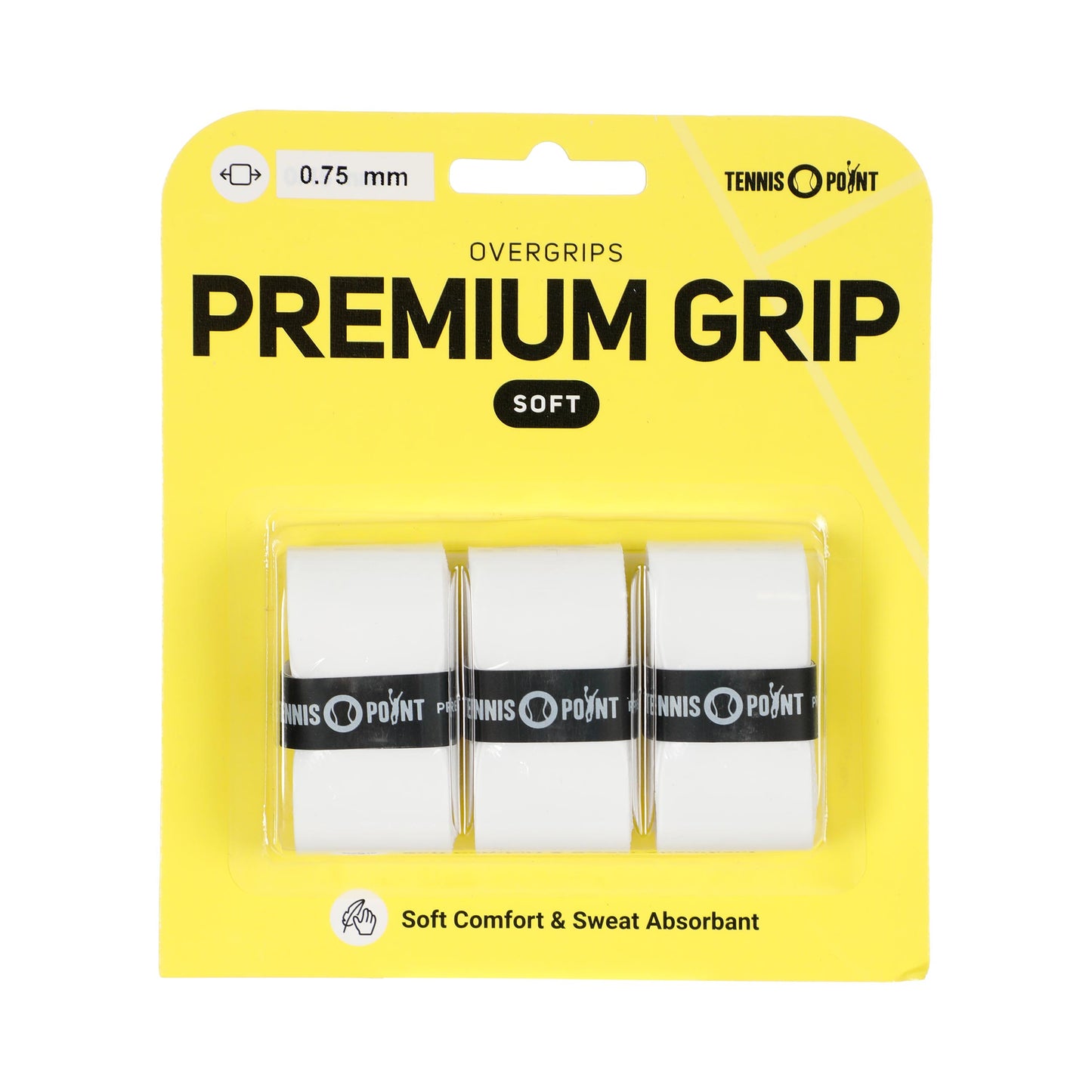 Tennis-Point Premium Soft 3er Pack - weiß Tennis-Point Premium Soft 3er Pack - weiß