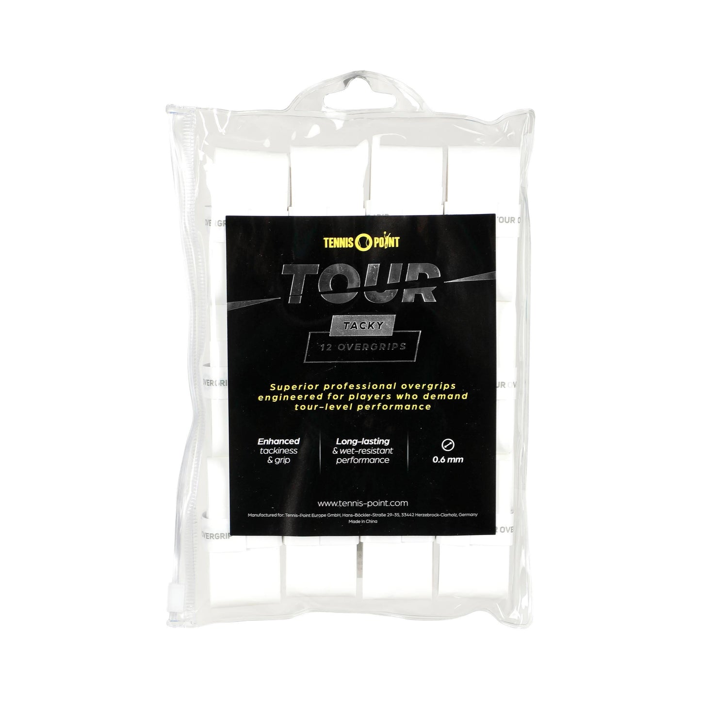 Tennis-Point Tour Tacky 12er Pack - weiß Tennis-Point Tour Tacky 12er Pack - weiß