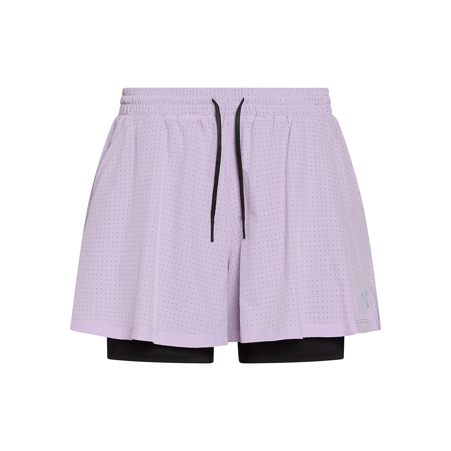 Diadora 2in1 Shorts Damen - flieder Diadora 2in1 Shorts Damen - flieder