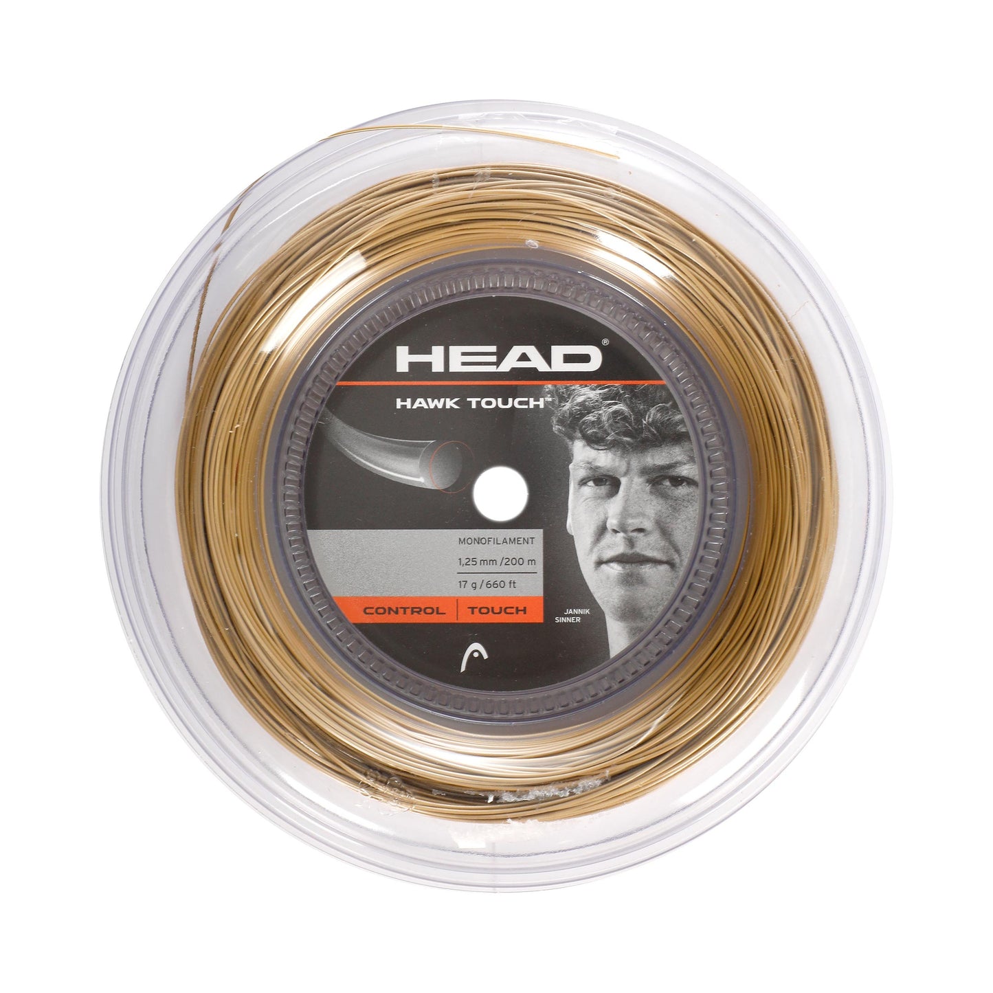HEAD Hawk Touch Saitenrolle 200m - gold HEAD Hawk Touch Saitenrolle 200m - gold