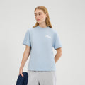 Soffio T-Shirt Damen-Hellblau,Weiß