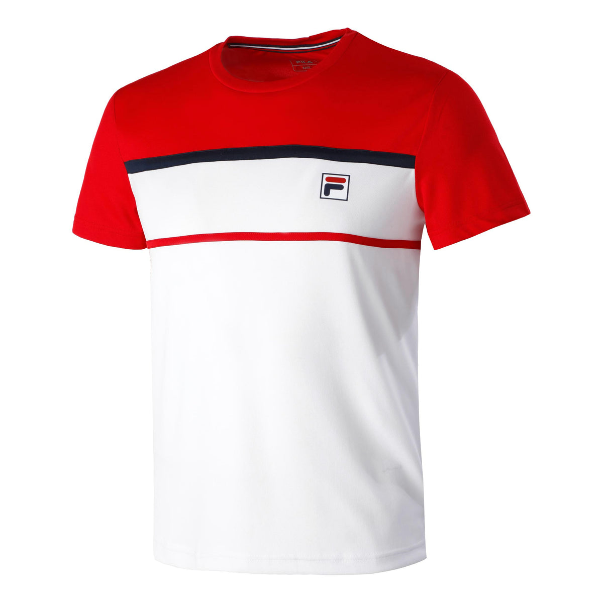 Fila Steve T-Shirt Herren - weiß, rot