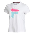 Emelie T-Shirt Damen - weiß, mehrfarbig