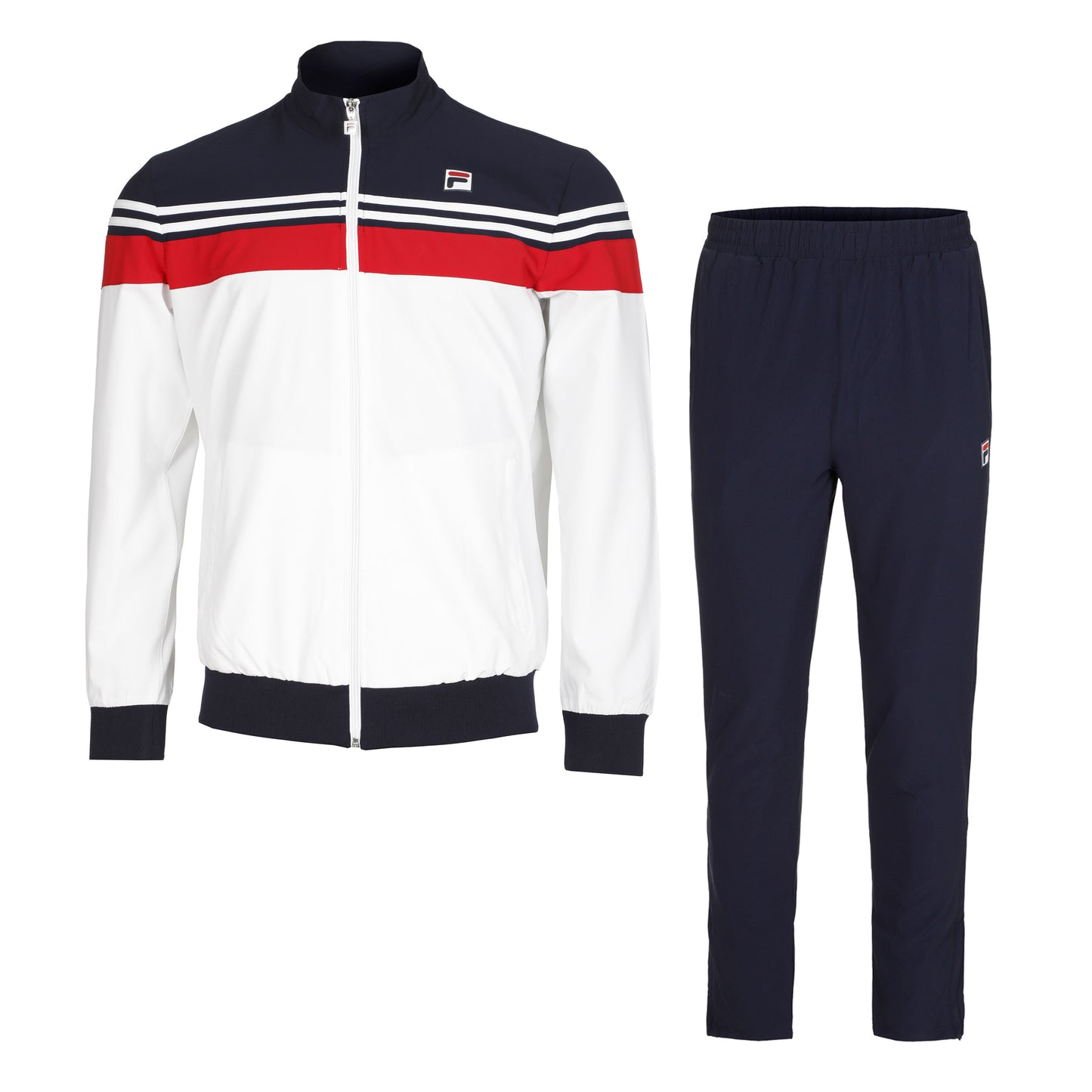 Fila Bruno Trainingsanzug Herren-Weiß,Rot
