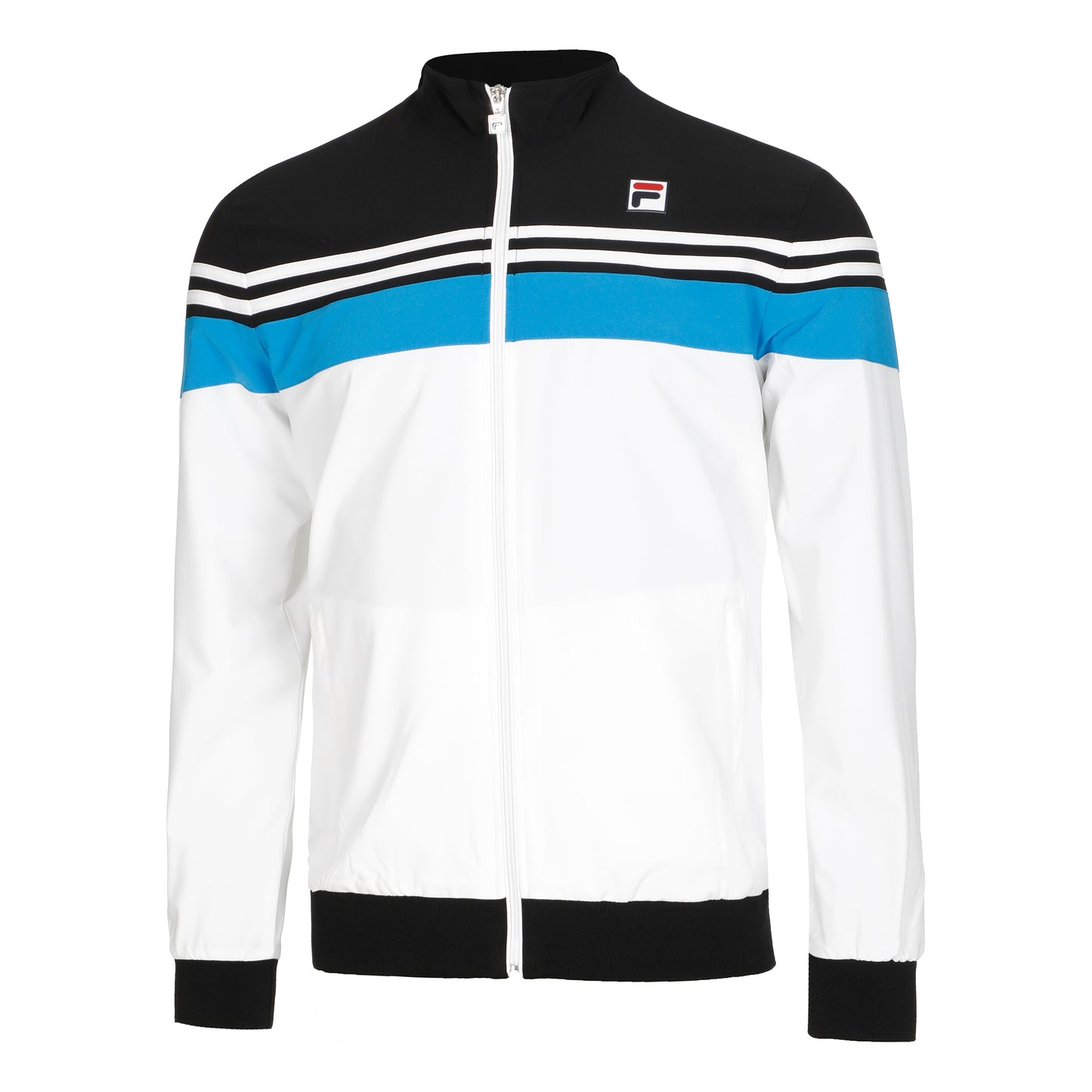 Fila Bruno Trainingsjacke Herren-Weiß,Schwarz