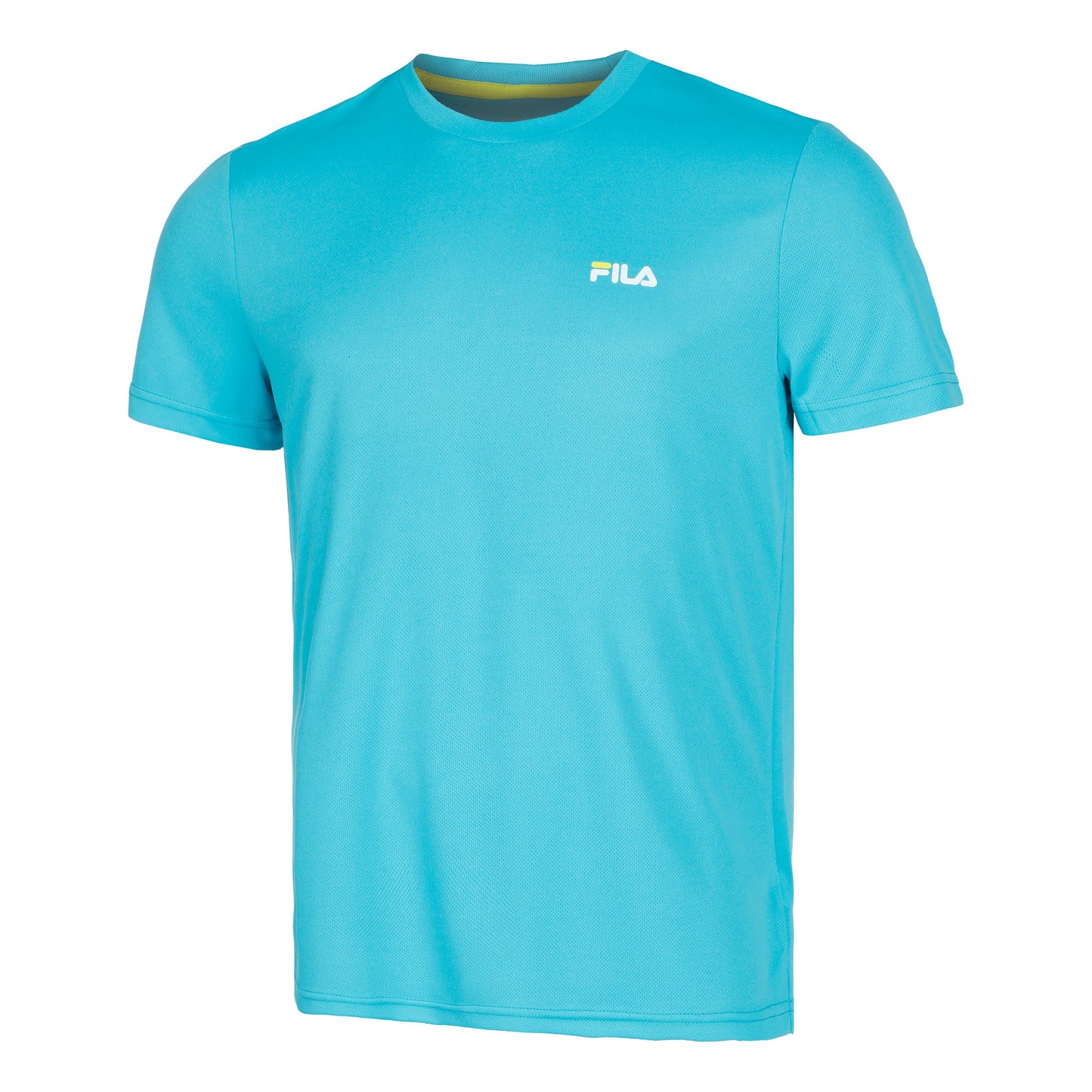 Fila Logo small T-Shirt Herren - türkis, weiß
