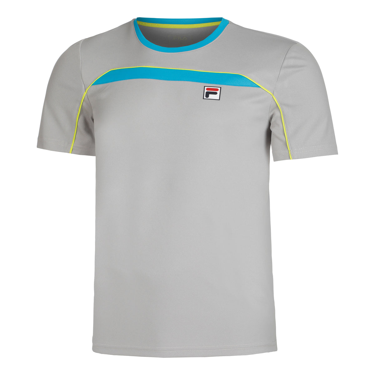 Fila Asher T-Shirt Herren - silber, türkis