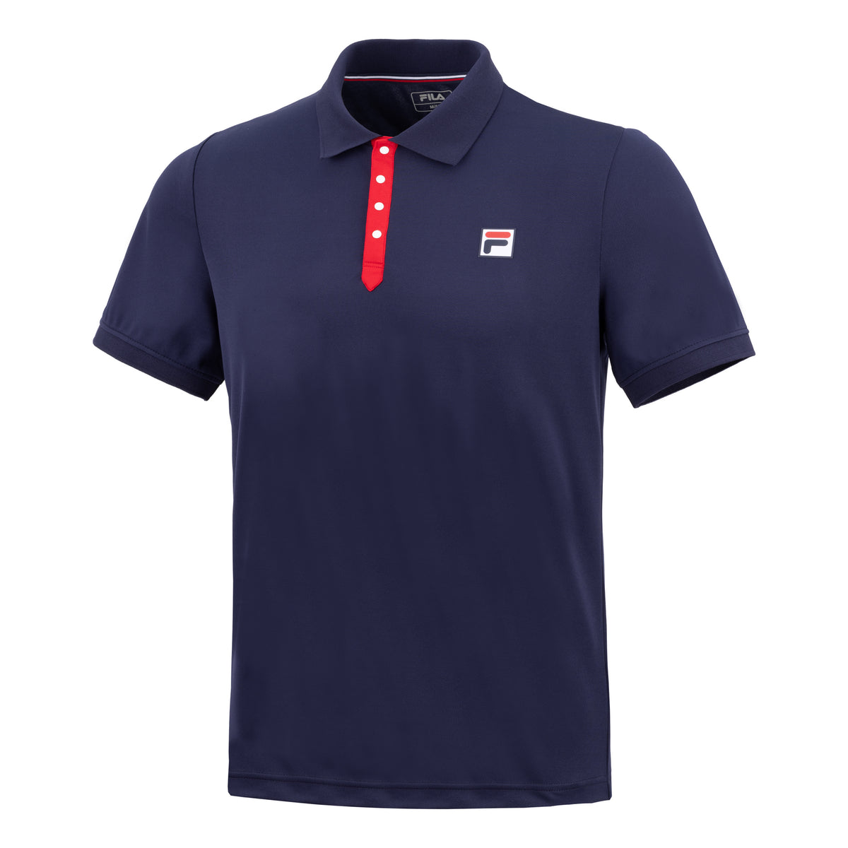 Fila Dominic Polo Herren - dunkelblau, rot