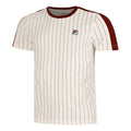 Stripes Jascha 2 T-Shirt Herren-Weiß,Dunkelrot