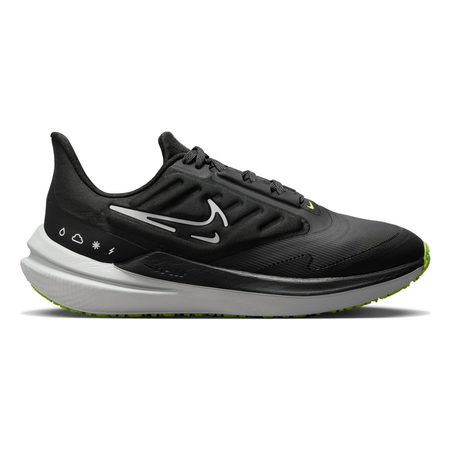 Nike Winflo 9 Shield Neutralschuh Damen - schwarz, weiß