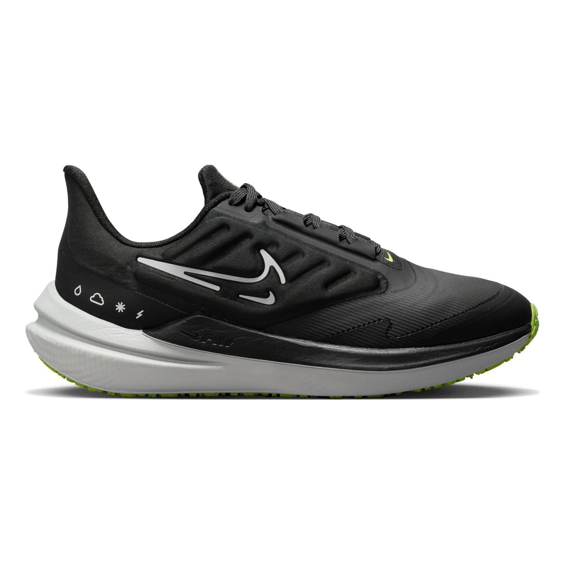 Nike Winflo 9 Shield Neutralschuh Damen - schwarz, weiß