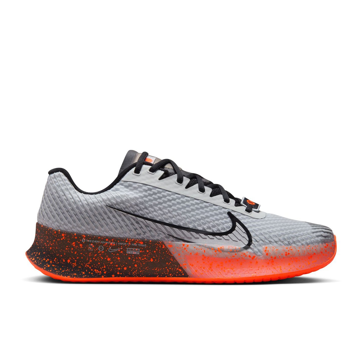 Nike Air Zoom Vapor 11 Premium Allcourtschuh Herren - weiß, orange