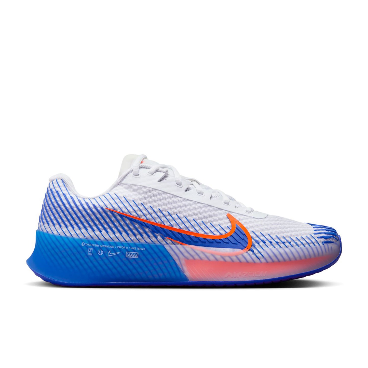 Nike Air Zoom Vapor 11 Allcourtschuh Herren - weiß, blau