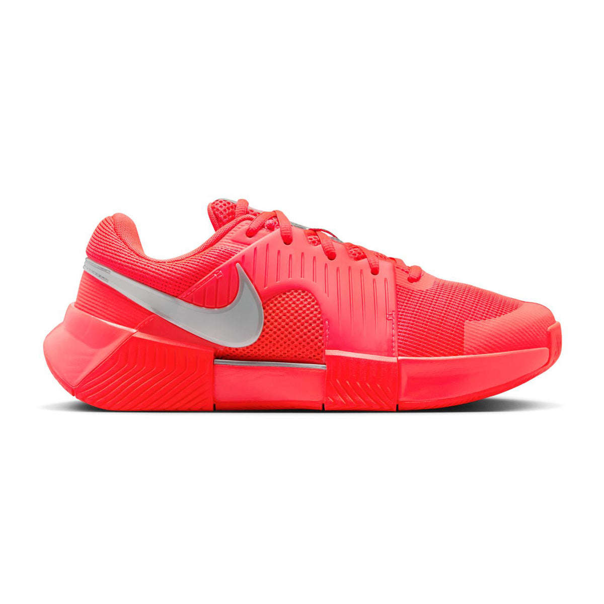 Nike Zoom GP Challenge 1 Allcourtschuh Damen-Neonrot,Silber