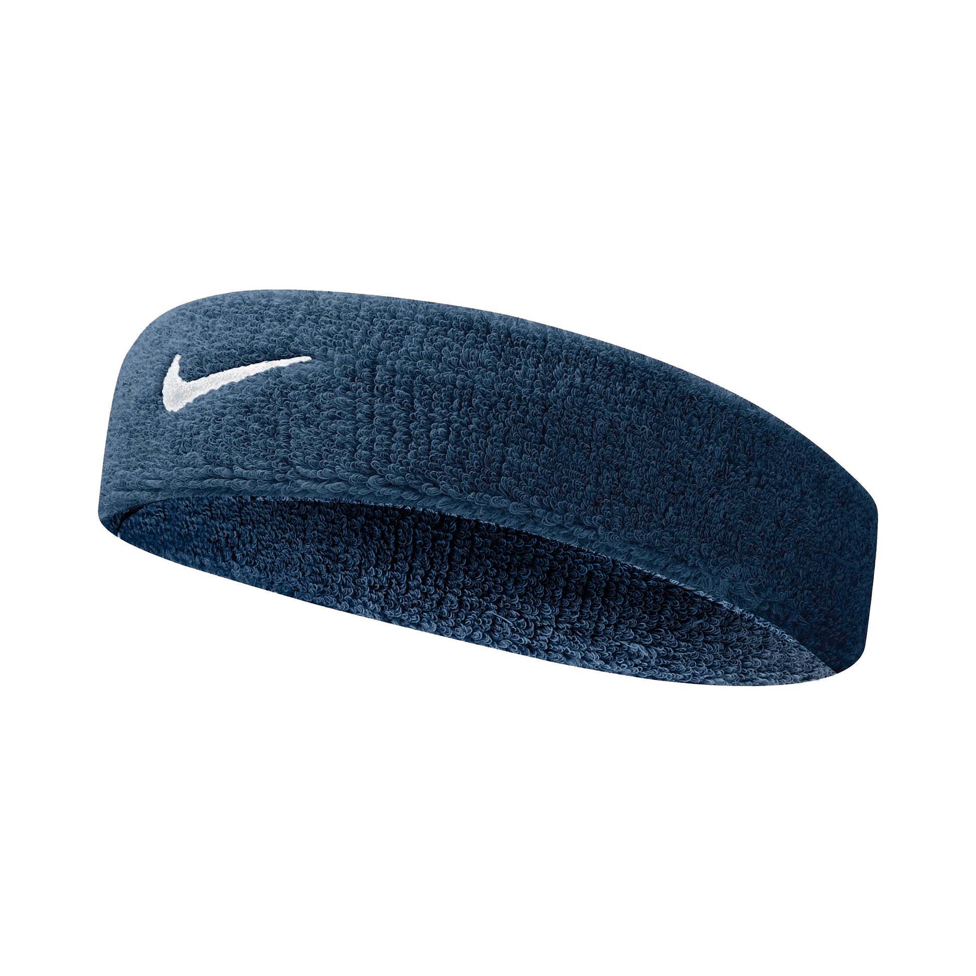 Nike Swoosh Stirnband Unisex - dunkelblau, weiß