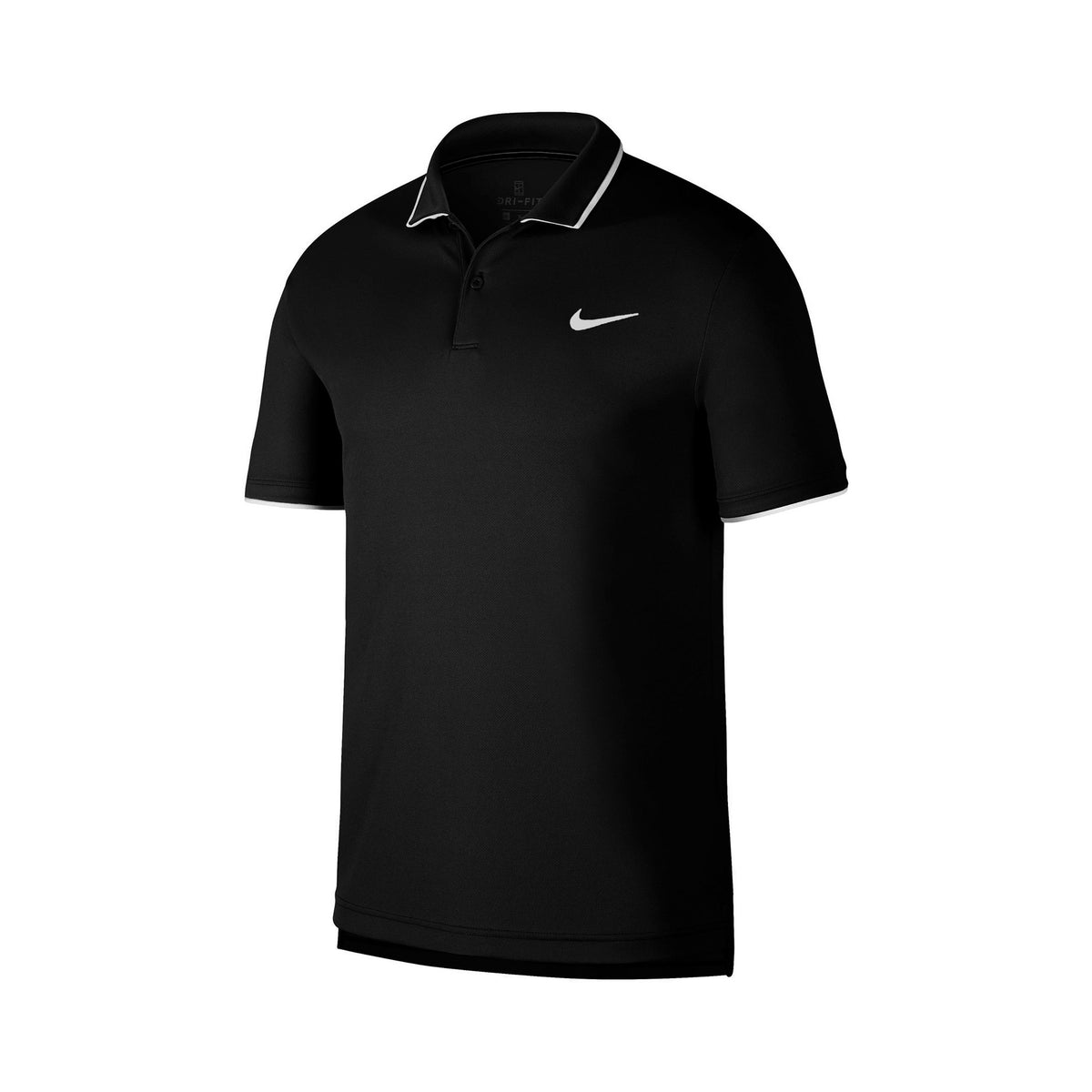 Nike Court Dry Team Polo Jungen - schwarz, weiß