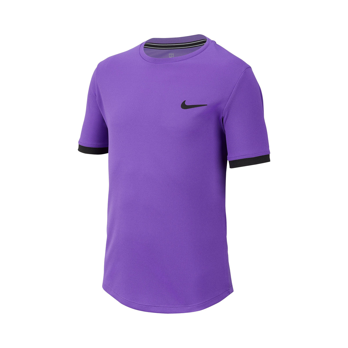 Nike Court Dri-Fit T-Shirt Jungen-Lila,Schwarz