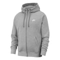 Sportswear Club Full Zip Sweatjacke Herren - hellgrau, weiß