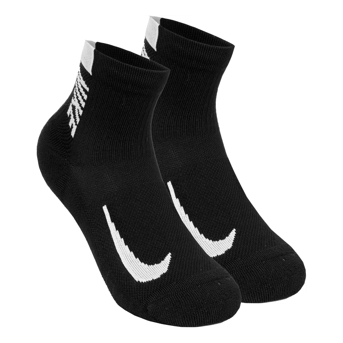 Nike Multiplier Laufsocken 2er Pack-Schwarz,Weiß
