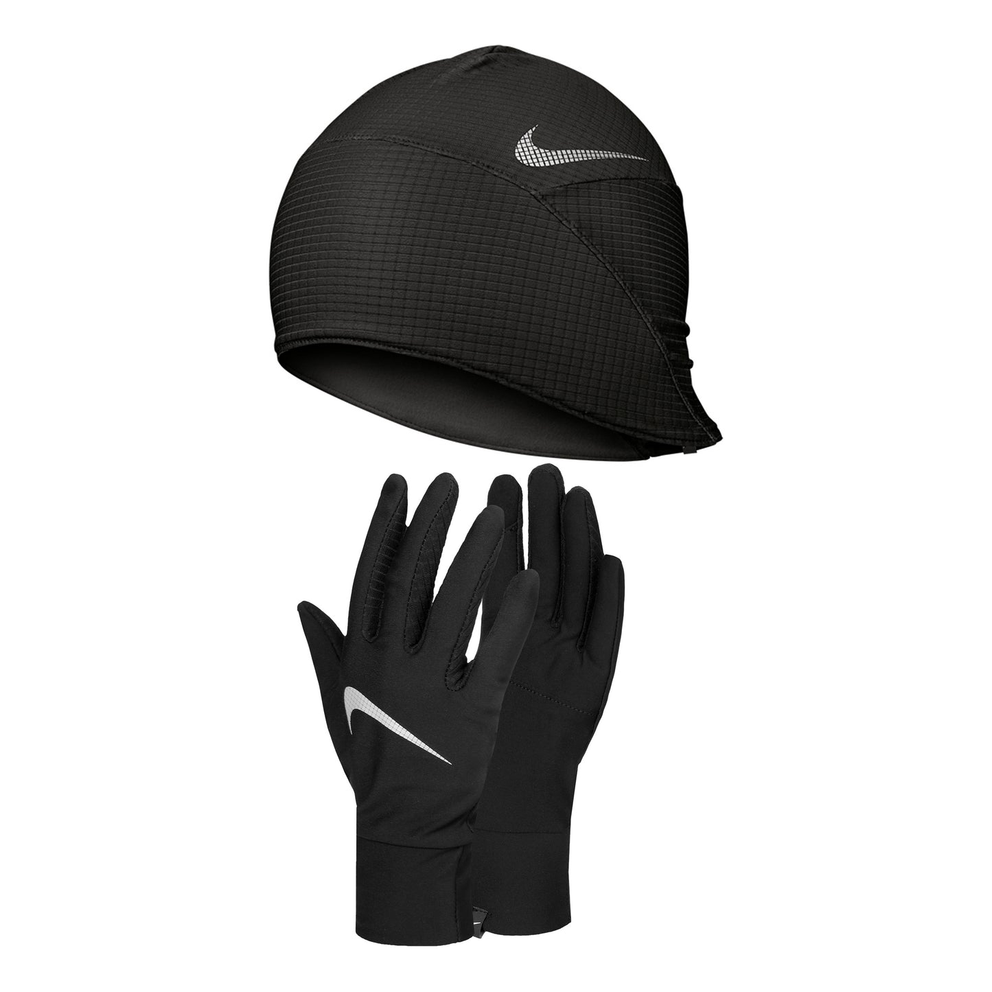 Nike Essential Mütze + Handschuhe Herren-schwarz,silber