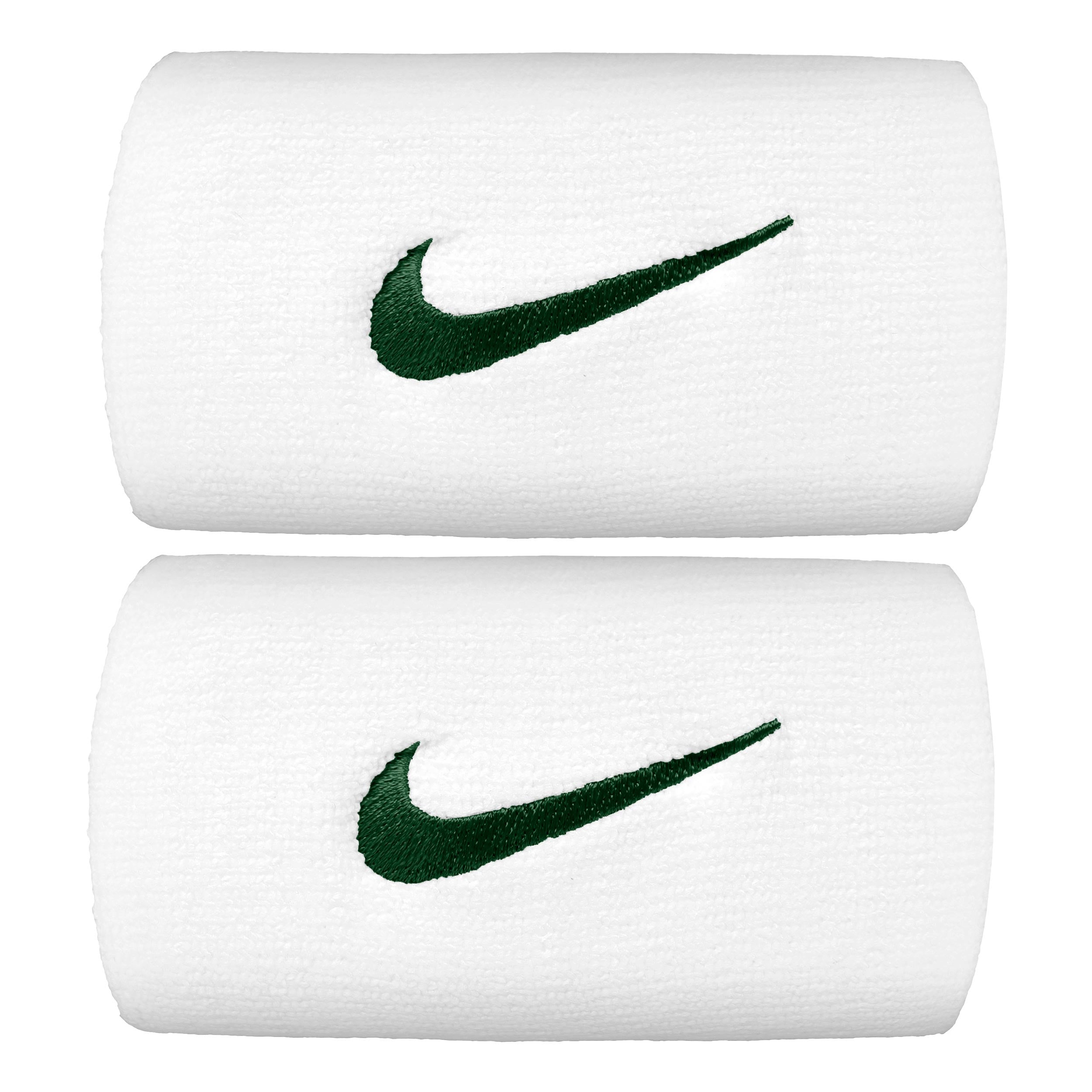 Nike Premier DW Schweißband 2er Pack lang - weiß, dunkelgrün