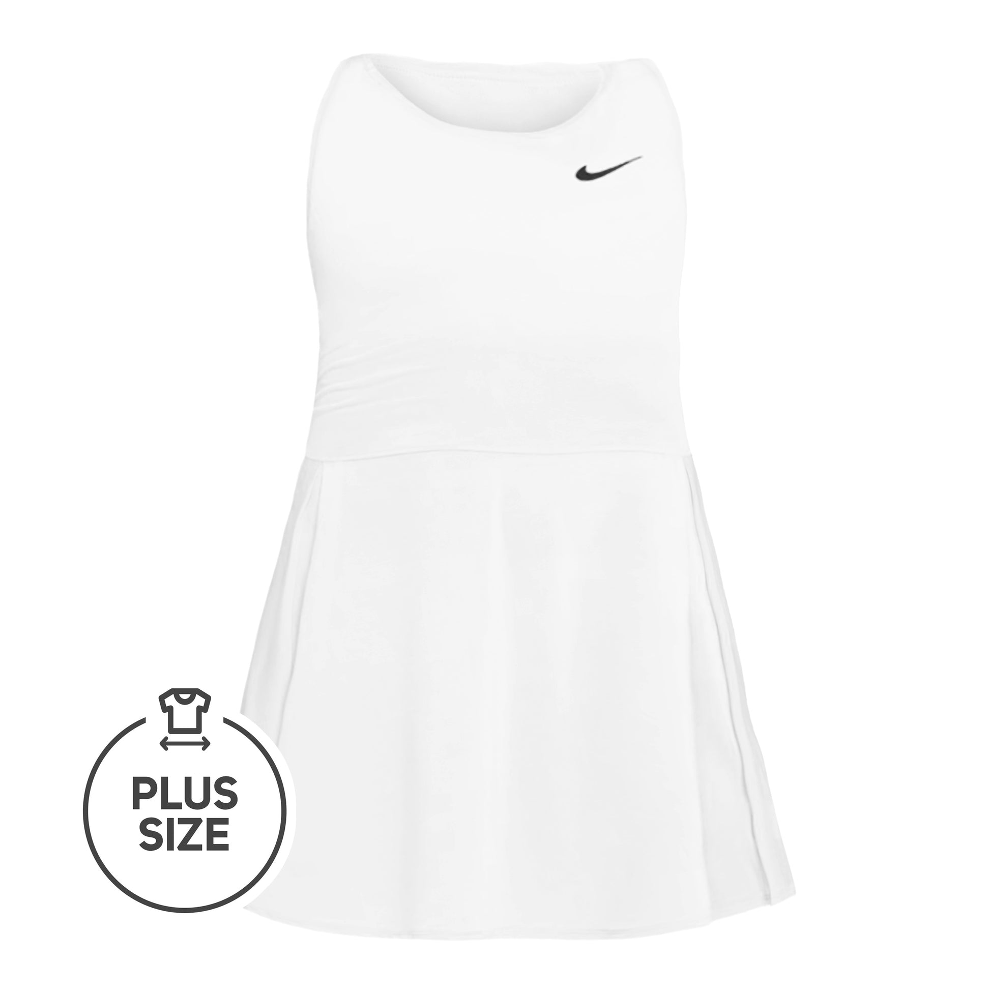 Nike Court Advantage Plus Size Kleid Damen - weiß,
