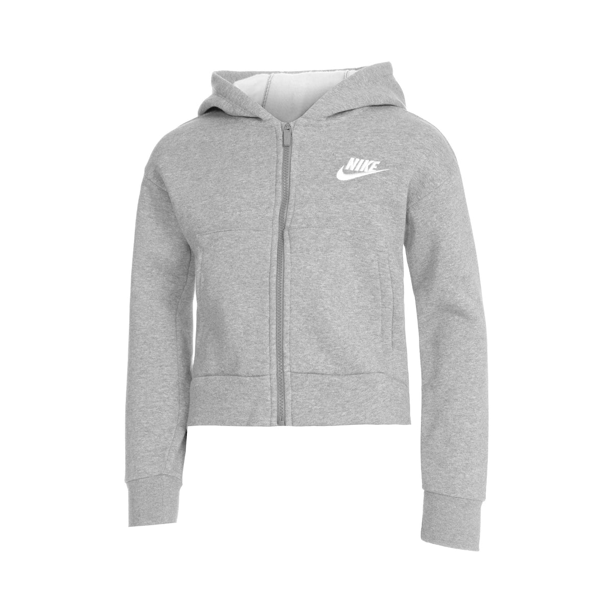Nike Big Kids Sweatjacke Mädchen - grau, weiß