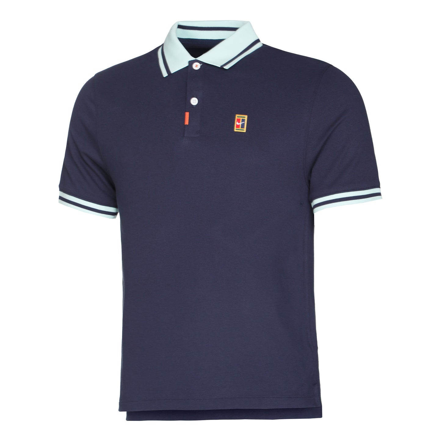 Nike Dri-Fit Heritage Slim 2 Polo Herren - dunkelblau, mint