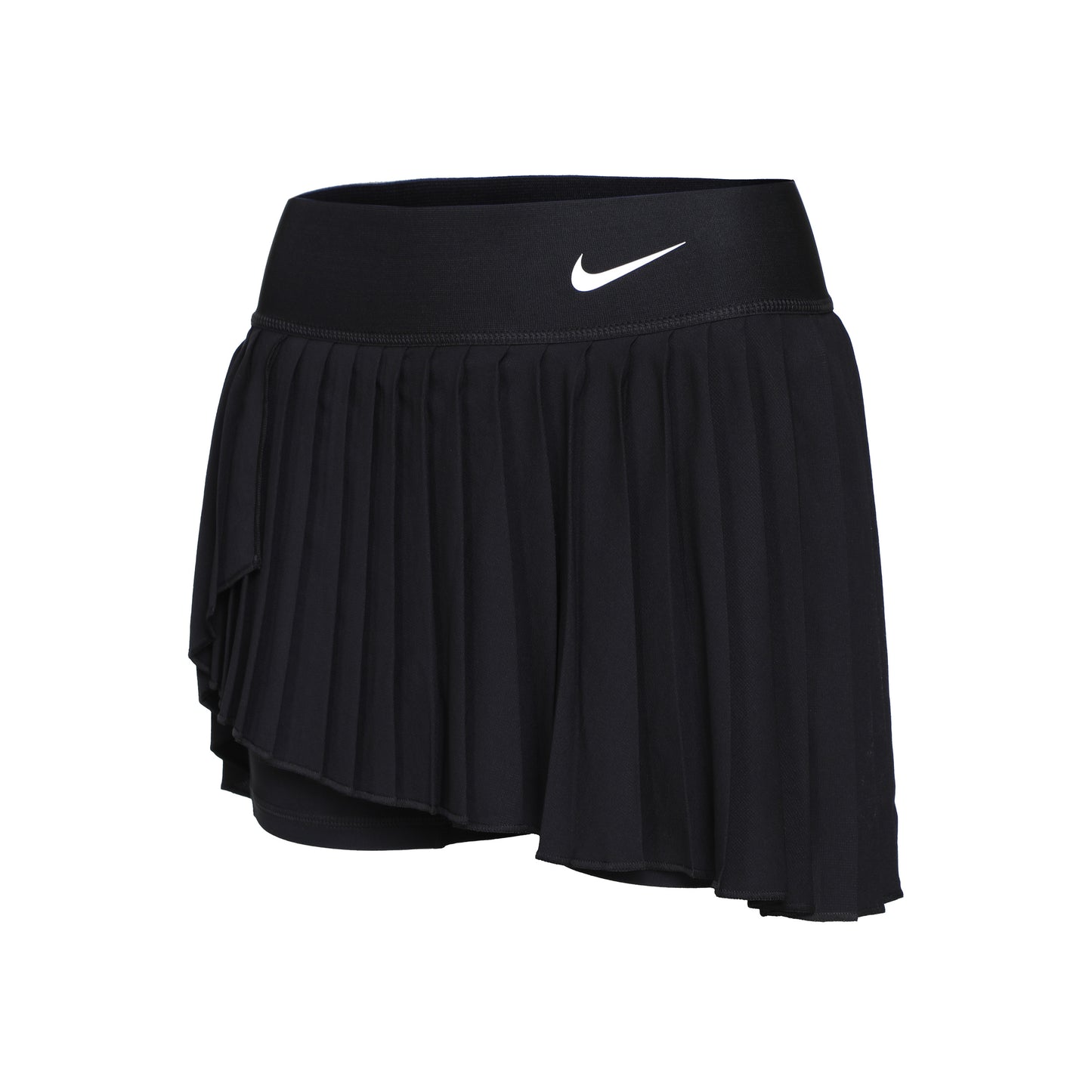 Nike Dri-Fit Court Pleated Rock Damen - schwarz, weiß