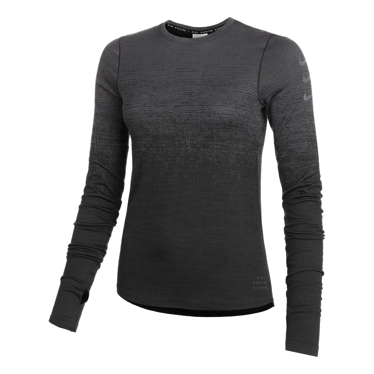 Nike Dri-Fit Run Division Lauftop Damen - grau, schwarz