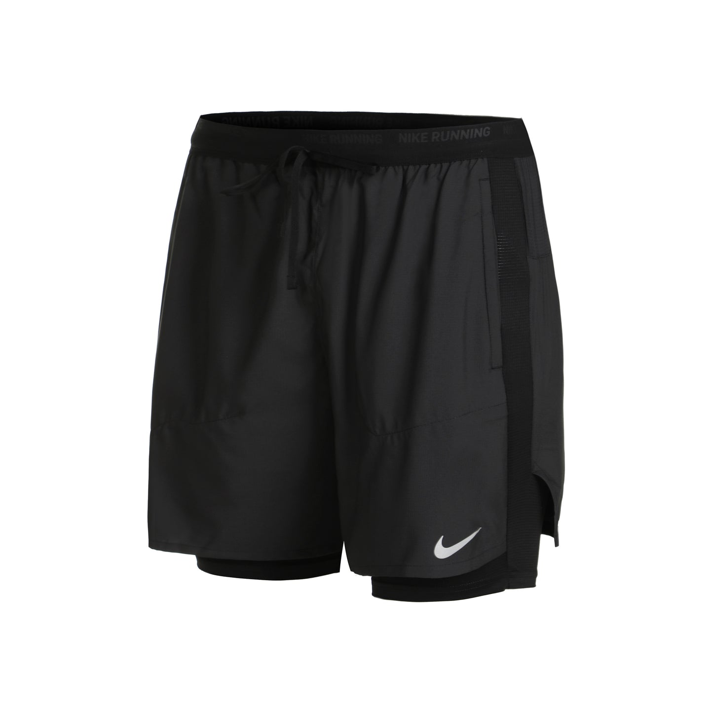 Nike Dri-Fit Stride 2in1 7in Laufshorts Herren-Schwarz,Grau