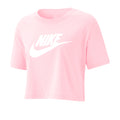 Essential Cropped T-Shirt Damen - rosa,