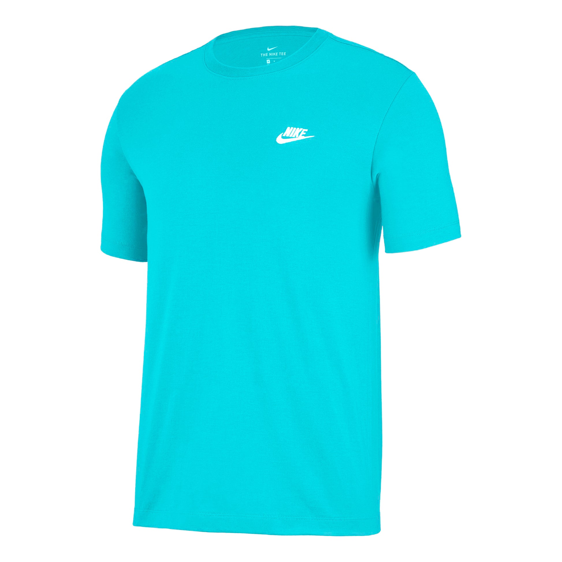 Nike Sportswear Club T-Shirt Herren - türkis, weiß