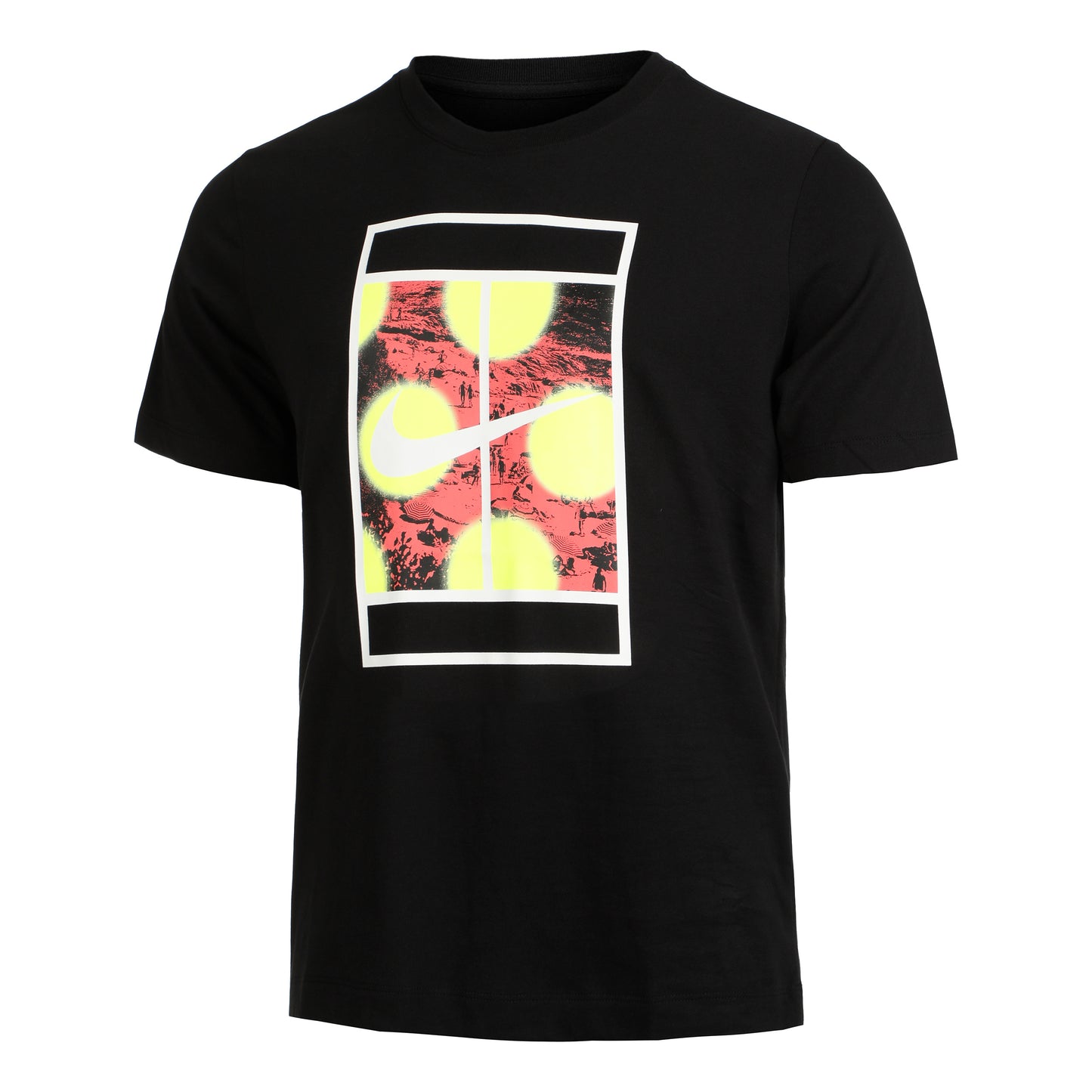 Nike Court Heritage RG T-Shirt Herren - schwarz, mehrfarbig