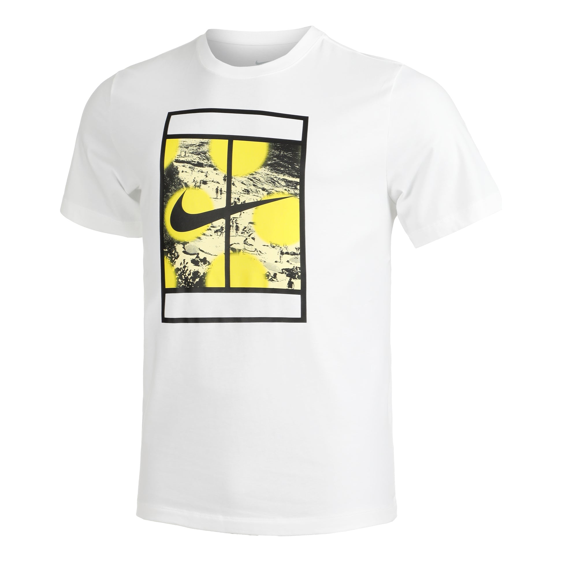 Nike Court Heritage RG T-Shirt Herren - weiß, mehrfarbig