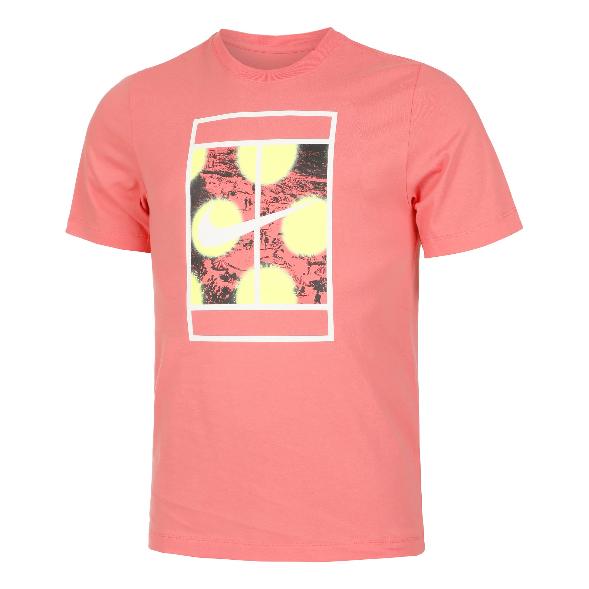 Nike Court Heritage RG T-Shirt Herren - pink, mehrfarbig