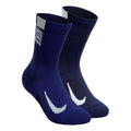 Dri-Fit Multiplier Crew Sportsocken 2er Pack Unisex - blau, schwarz