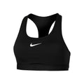 Swoosh Medium Sport-BH Damen-Schwarz