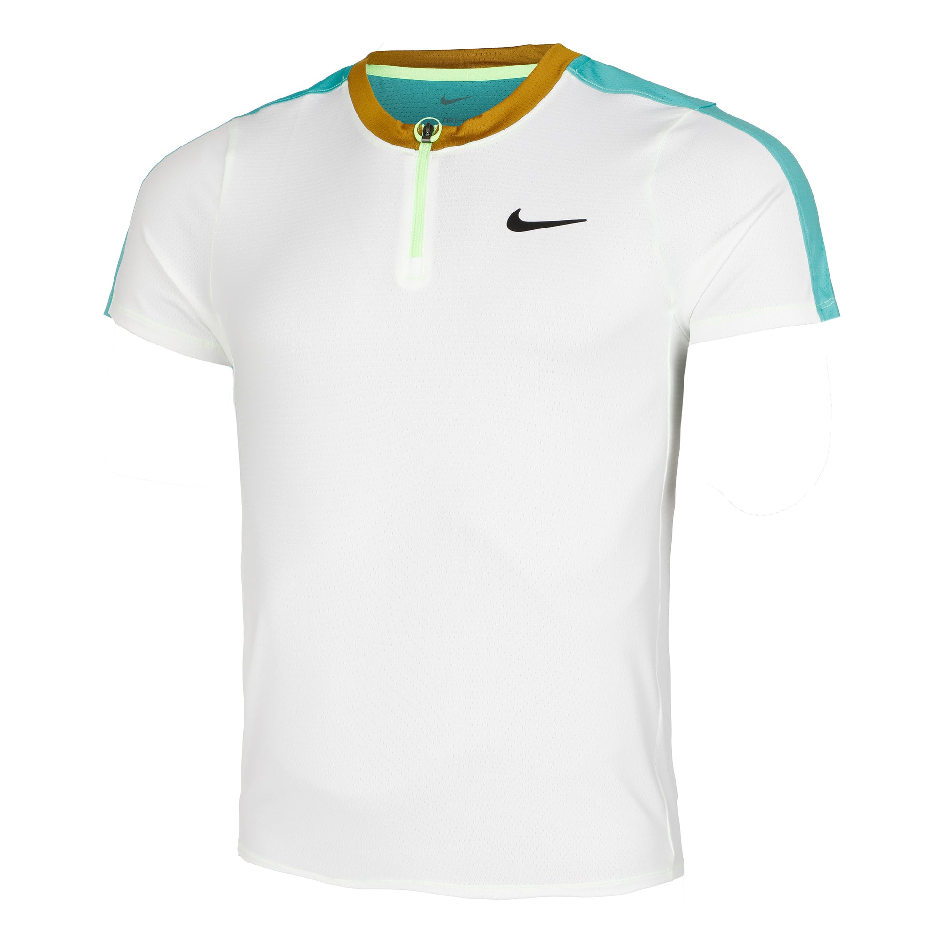Nike Dri-Fit Court Polo Herren - weiß, türkis