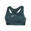 Swoosh Medium Sport-BH Damen - petrol,