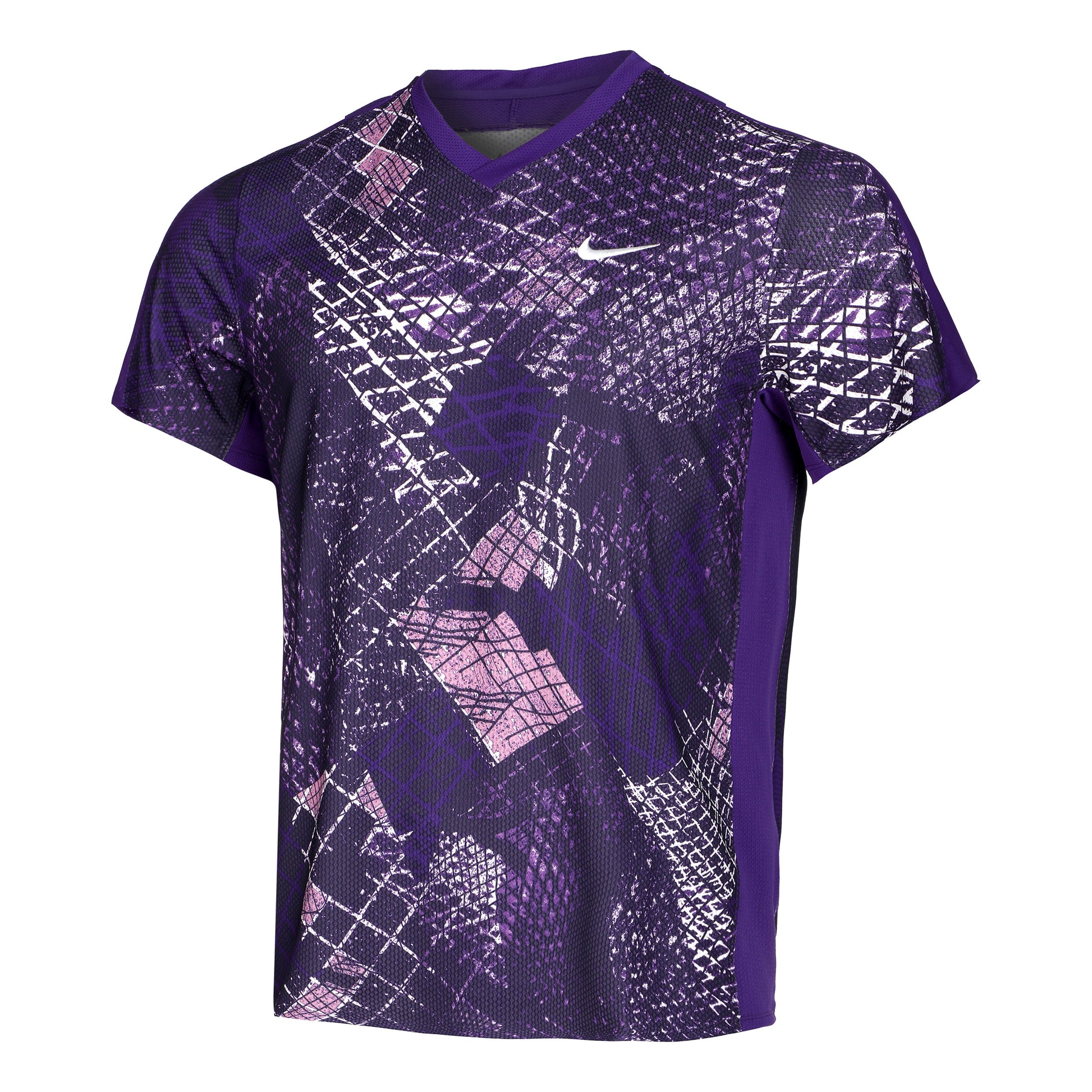 Nike Dri-Fit Court Novelty T-Shirt Herren - lila, mehrfarbig