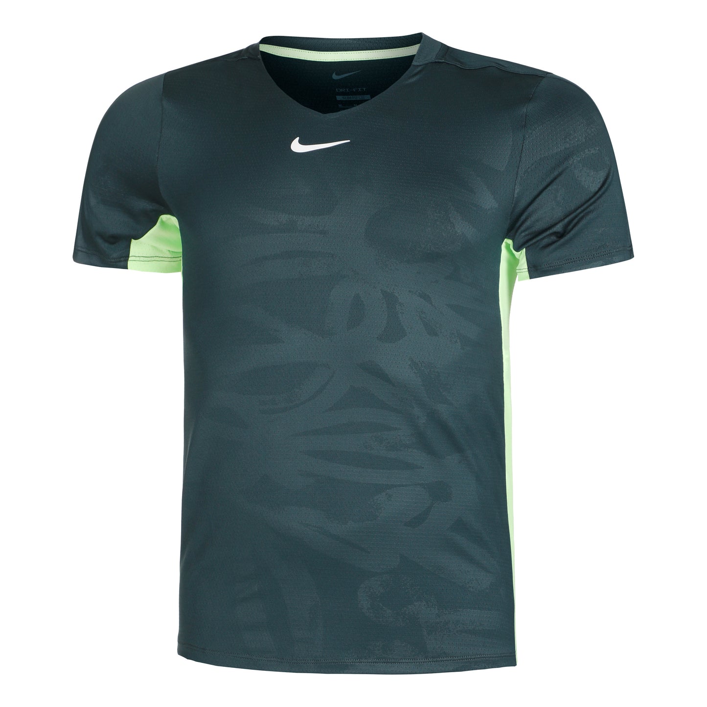 Nike Dri-Fit Court Printed T-Shirt Herren - grün, limette
