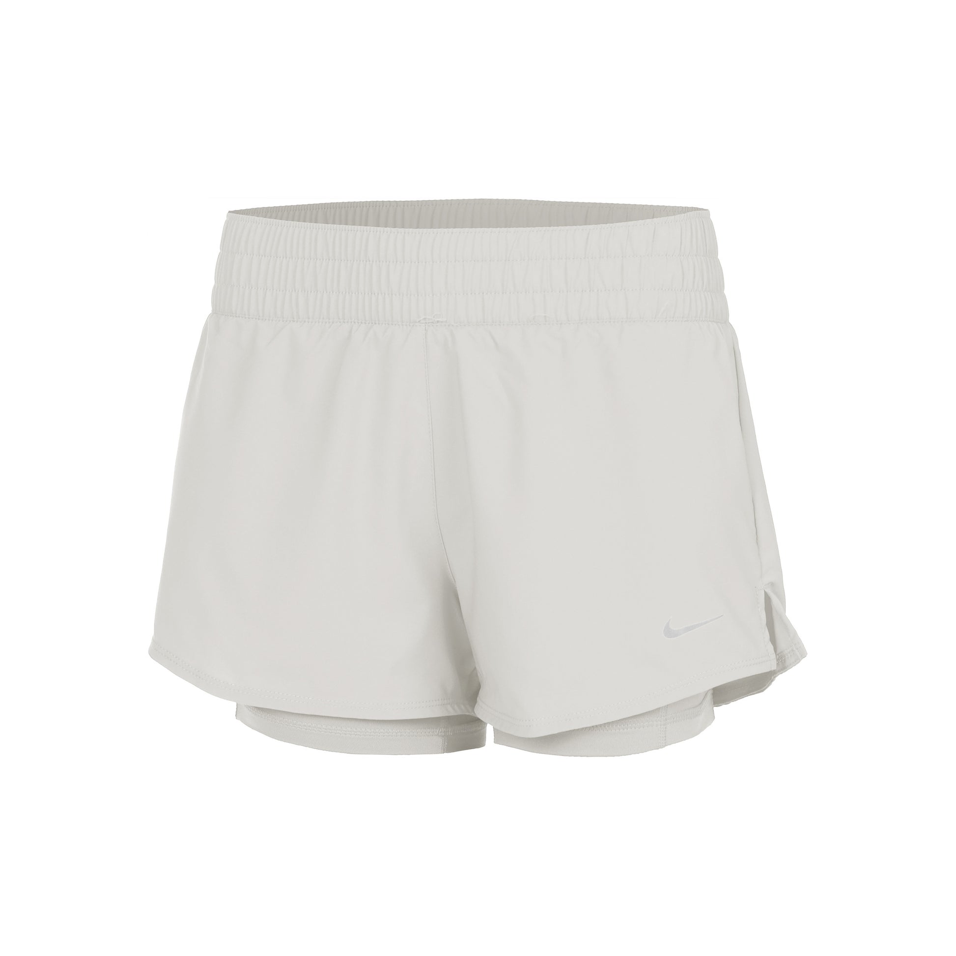 Nike Dri-Fit One Mid Rise 2in1 3in Shorts Damen - creme,