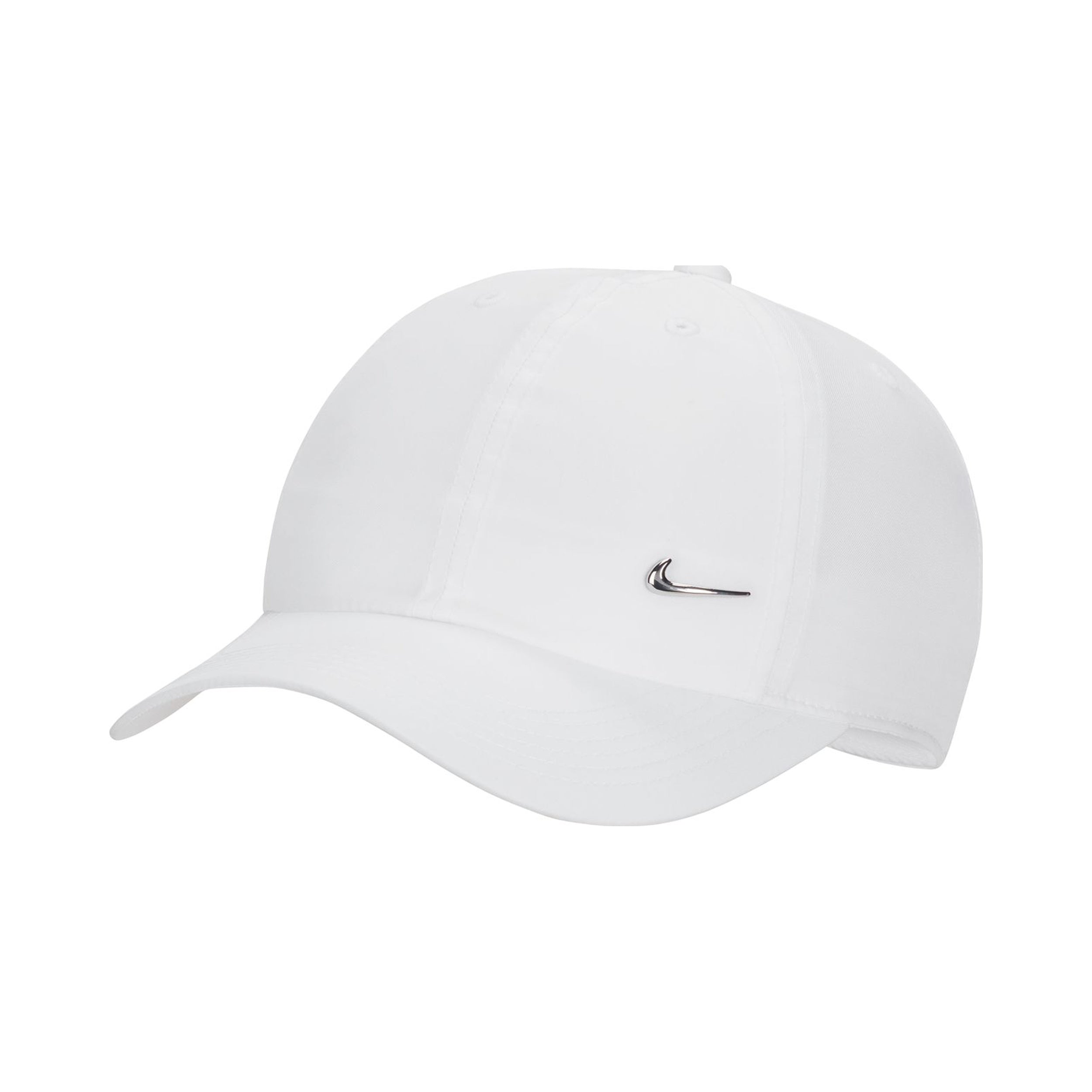 Nike Dri-FIT Club Metal Swoosh Cap Kinder-weiß