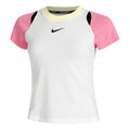 Court Dri-Fit Advantage T-Shirt Damen - weiß, pink