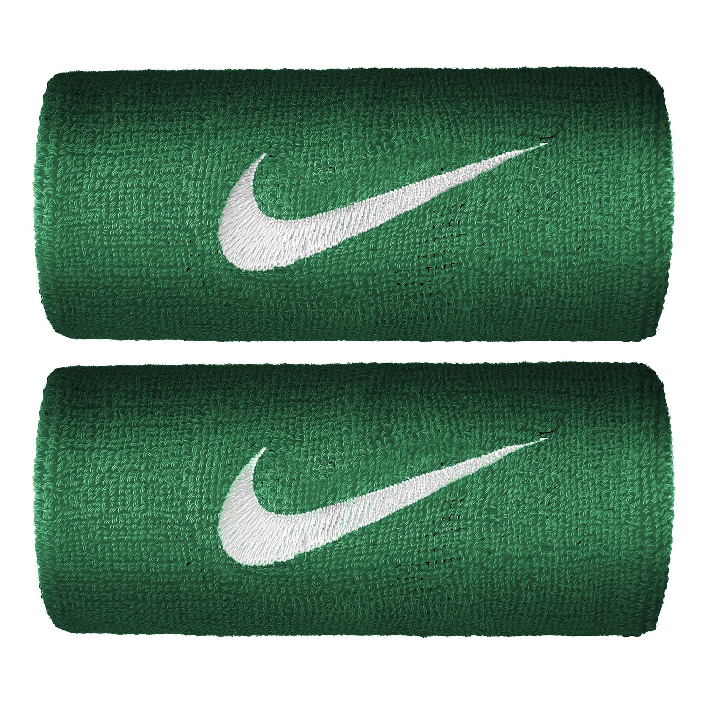 Nike Premier DW Schweißband 2er Pack lang - dunkelgrün, weiß