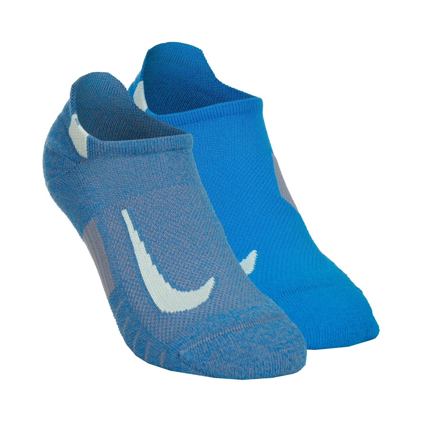 Nike Dri-Fit Multiplier No-Show Socks Laufsocken 2er Pack Unisex - blau,